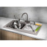 Мойка OMOIKIRI MARU 86-2-GR Tetogranitleningrad grey 4993575