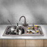 Мойка OMOIKIRI MARU 86-2-GR Tetogranitleningrad grey 4993575