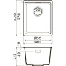 Мойка OMOIKIRI KATA 34-U-GR Artgranit/Leningrad Grey 4993383