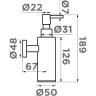 Дозатор для моющего средства OMOIKIRI OM-07-LG латунь/светлое золото 4995097