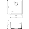 Мойка OMOIKIRI BOSEN 38-U-BL Tetogranit/черный 4993157