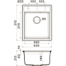 Мойка OMOIKIRI DAISEN 42-PA Artgranit/Пастила 4993602